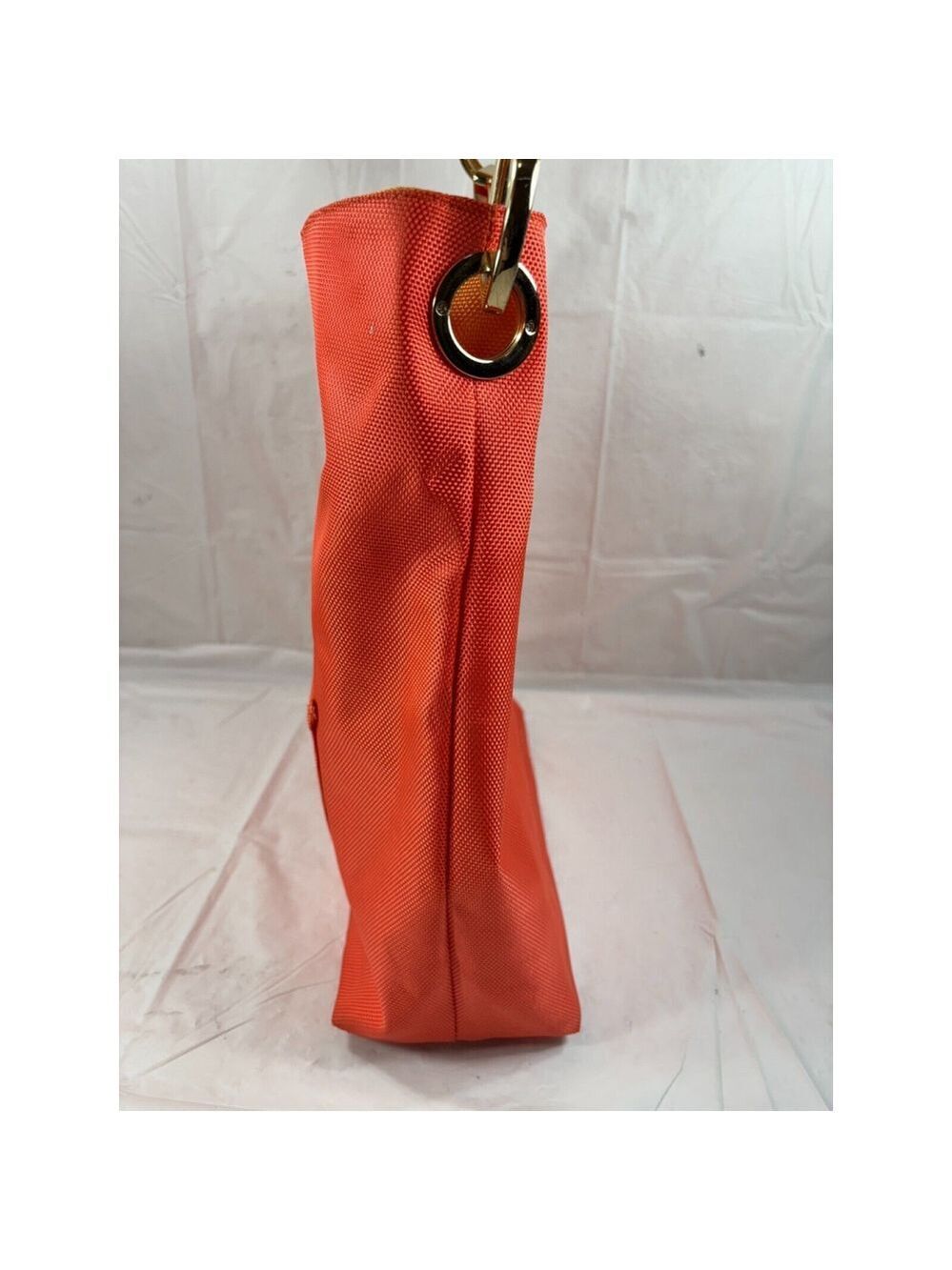 SR Squared Sondra Roberts Large Reversible Tote orange with Wristlet pouch - Picture 12 of 15